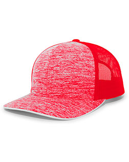 Augusta Sportswear 106C Aggressive Heather Trucker Snapback Cap