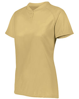 Augusta Sportswear 1567 Ladies Attain Wicking Two-Button Softball Jersey