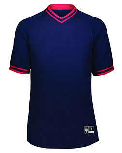 Augusta Sportswear 221021 Retro V-Neck Baseball Jersey at BigNTallApparel