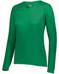 Augusta Sportswear 2797 Women's Attain Wicking Long Sleeve V-Neck T-Shirt