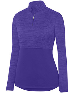 Augusta Sportswear 2909 Ladies Shadow Tonal Heather 1/4 Zip Pullover