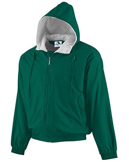 Augusta Sportswear 3280  Hooded Taffeta Jacket/Fleece Lined at BignTallApparel