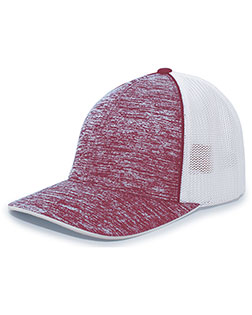 Augusta Sportswear 406F Aggressive Heather Trucker PacFlex Cap at BigNTallApparel