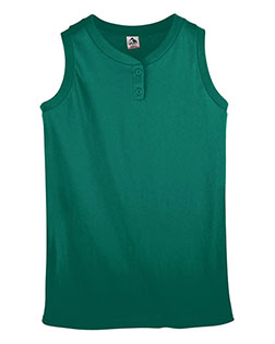 Augusta Sportswear 551  Girls Sleeveless Two-Button Softball Jersey