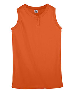 Augusta Sportswear 551  Girls Sleeveless Two-Button Softball Jersey