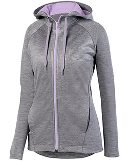 Augusta Sportswear 5558  Ladies Zoe Tonal Heather Full Zip Hoodie