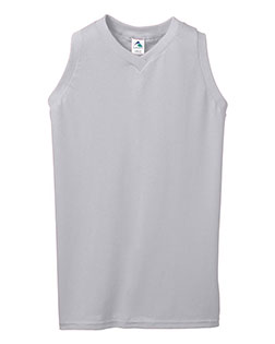Augusta Sportswear 556 Ladies Sleeveless V-Neck Poly/Cotton Jersey
