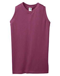 Augusta Sportswear 557  Girls' Sleeveless V-Neck Jersey