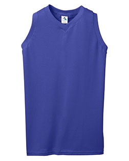 Augusta Sportswear 557  Girls' Sleeveless V-Neck Jersey