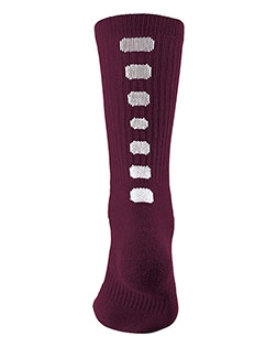 Augusta Sportswear 6091 Color Block Crew Socks at BigNTallApparel