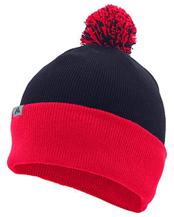 Augusta Sportswear 641K Knit Fold Over Pom-Pom Beanie