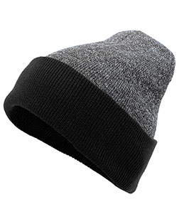 Augusta Sportswear 651K  Heather Two-Tone Cuff Beanie at BignTallApparel