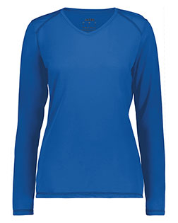 Augusta Sportswear 6847  Women's Super Soft-Spun Poly Long Sleeve V-Neck T-Shirt