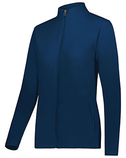Augusta Sportswear 6862 Women's Eco Revive™ Micro-Lite Fleece Full-Zip Jacket at BigNTallApparel