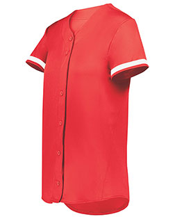 Augusta Sportswear 6920 Girls Cutter+ Full Button Softball Jersey