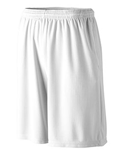 Augusta Sportswear 803  Longer Length Wicking Shorts With Pockets