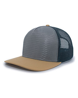 Augusta Sportswear P724  5-Panel Mesh Overlay Trucker Snapback