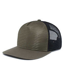 Augusta Sportswear P724 5-Panel Mesh Overlay Trucker Snapback
