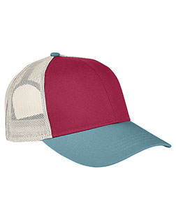 Authentic Pigment AP1919 Men Tri-Color Trucker Cap