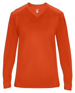 Badger 4064  Ultimate SoftLock™ Women's V-Neck Long Sleeve T-Shirt