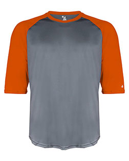Badger 4133  B-Core Three-Quarter Sleeve Baseball T-Shirt