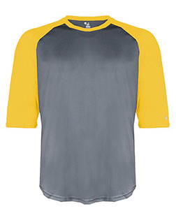 Badger 4133  B-Core Three-Quarter Sleeve Baseball T-Shirt