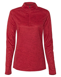 Badger 4173 Women’s Tonal Blend Quarter-Zip Pullover