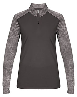 Badger 4179  Women's Sport Tonal Blend Quarter-Zip Pullover