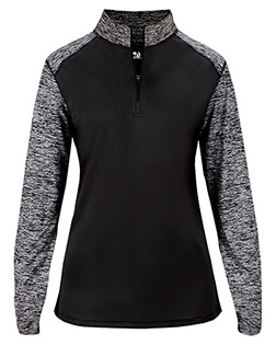 Badger 4198  Women's Sport Blend Quarter-Zip Pullover