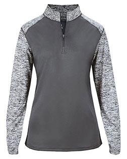 Badger 4198  Women's Sport Blend Quarter-Zip Pullover