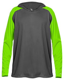 Badger 4235  Breakout Hooded Long Sleeve T-Shirt