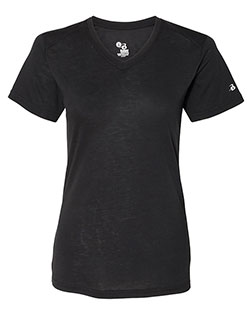 Badger 4962  Women’s Triblend Performance V-Neck Short Sleeve T-Shirt