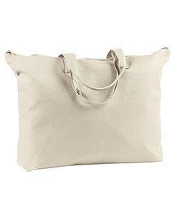 BAGedge BE009 Women 12 oz. Canvas Zippered Book Tote at BignTallApparel