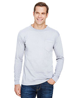 Bayside 3055 Union-Made Long Sleeve T-Shirt with a Pocket