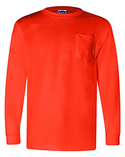 Bayside 3055 Union-Made Long Sleeve T-Shirt with a Pocket