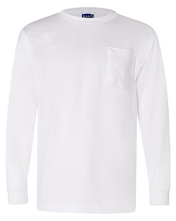 Bayside 3055  Union-Made Long Sleeve T-Shirt with a Pocket