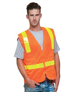 Bayside 3786  USA-Made ANSI Solid Surveyor's Vest Class 2