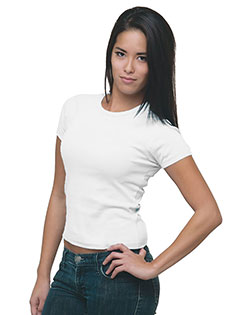 Bayside 4539  Women's USA-Made Cap Sleeve T-Shirt