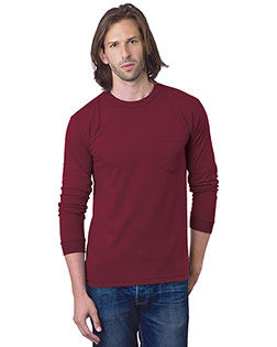 Bayside 8100 USA-Made Long Sleeve T-Shirt with a Pocket