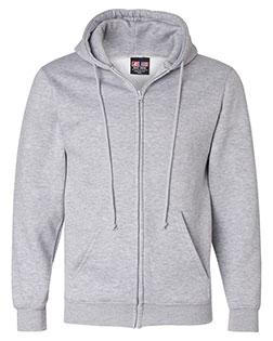Bayside 900 USA-Made Full-Zip Hooded Sweatshirt at BigNTallApparel