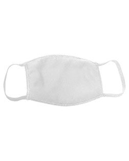 Bayside 9100 Adult Cotton Face Mask at BigNTallApparel