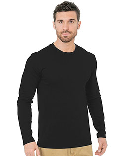 Bayside 9550  Unisex Fine Jersey Long Sleeve Crewneck T-Shirt
