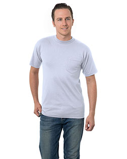 Bayside BA3015 Unisex Union-Made 6.1 oz.Cotton Pocket T-Shirt at BigNTallApparel