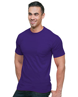 Bayside BA3015 Unisex Union-Made 6.1 oz.Cotton Pocket T-Shirt In Big & Tall Sizes