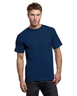 Bayside BA5070 Men Adult Short-Sleeve T-Shirt with Pocket