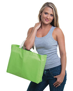 Bayside BA750  Cotton Canvas Medium Gusset Tote