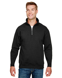 Bayside BA920 Unisex 9.5 oz., 80/20 Quarter-Zip Pullover Sweatshirt