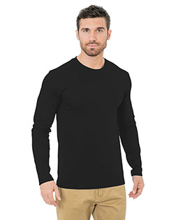 Bayside BA9550  Unisex Fine Jersey Long-Sleeve Crew T-Shirt