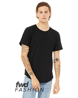 Bella + Canvas 3003C Men FWD Fashion 's Curved Hem Short Sleeve T-Shirt