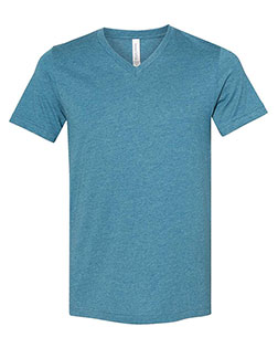 Bella + Canvas 3005CVC Heather CVC V-Neck Tee In Big & Tall Sizes